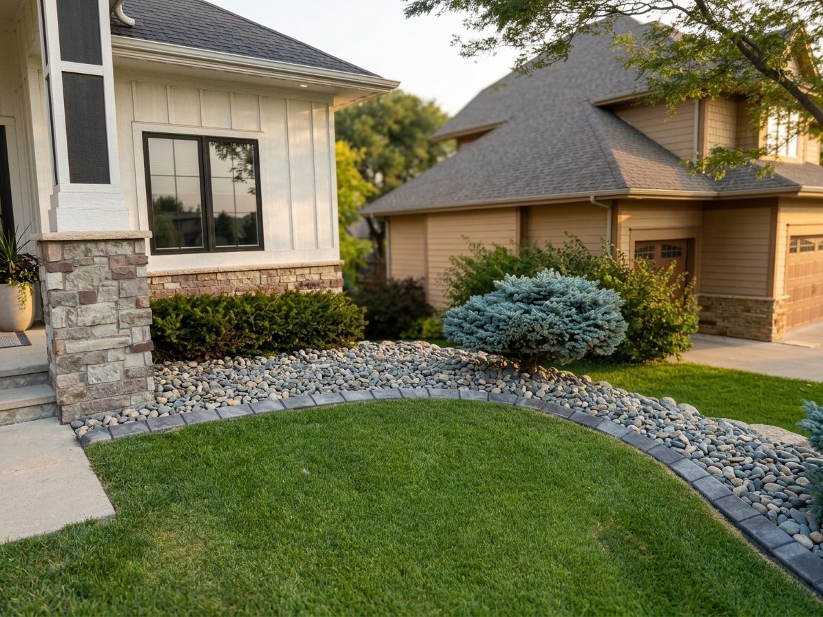 Decorative concrete curbing