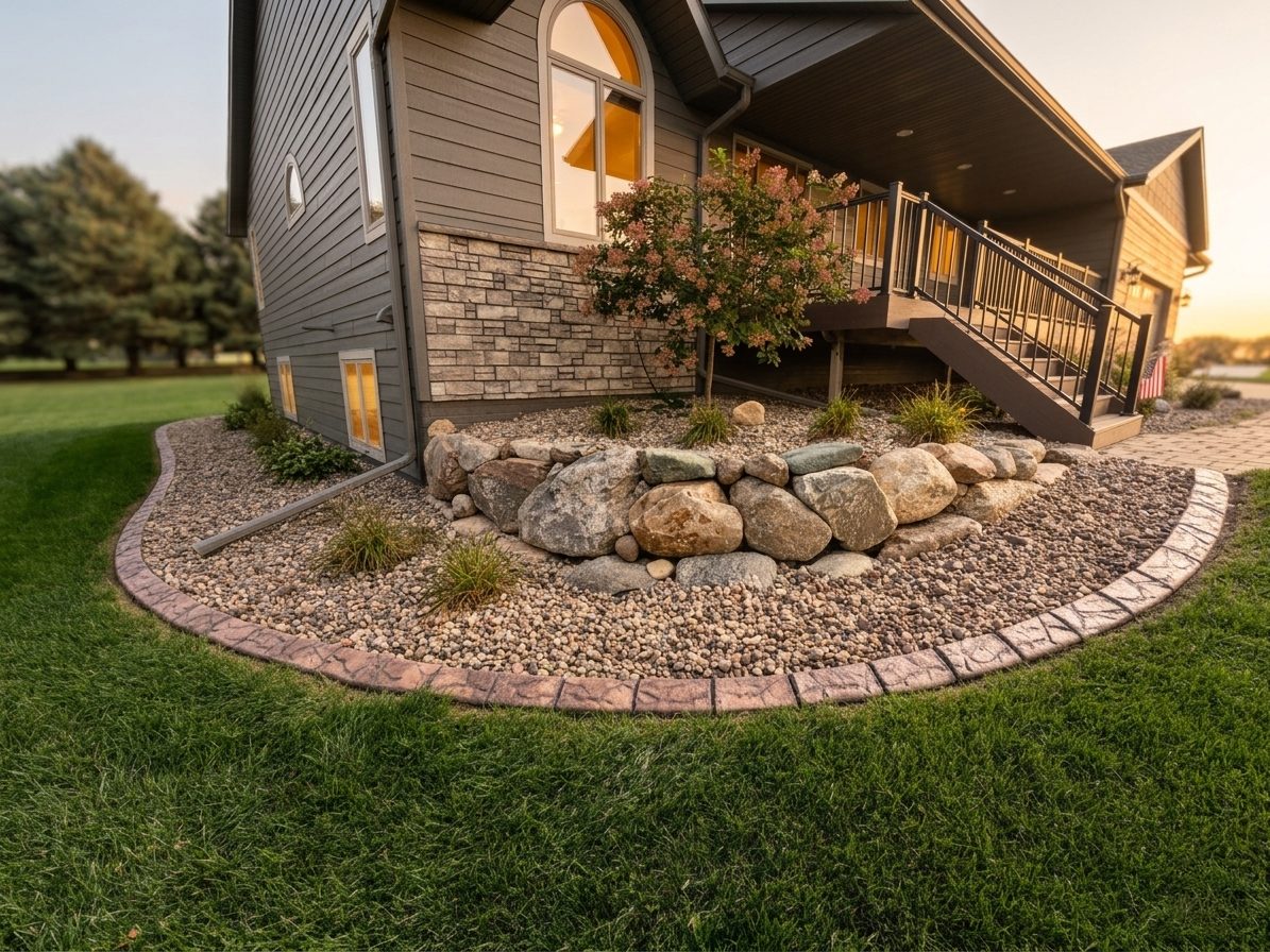 Decorative concrete curbing