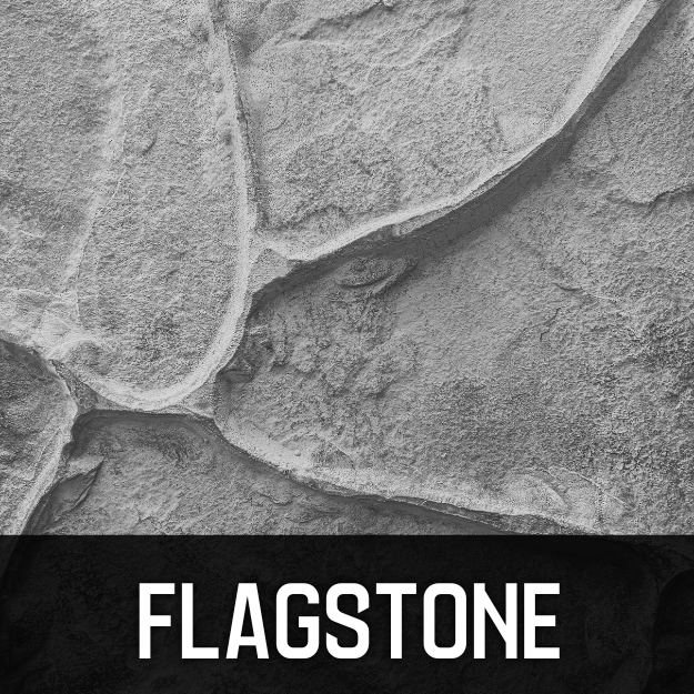 Flagstone concrete curbing texture
