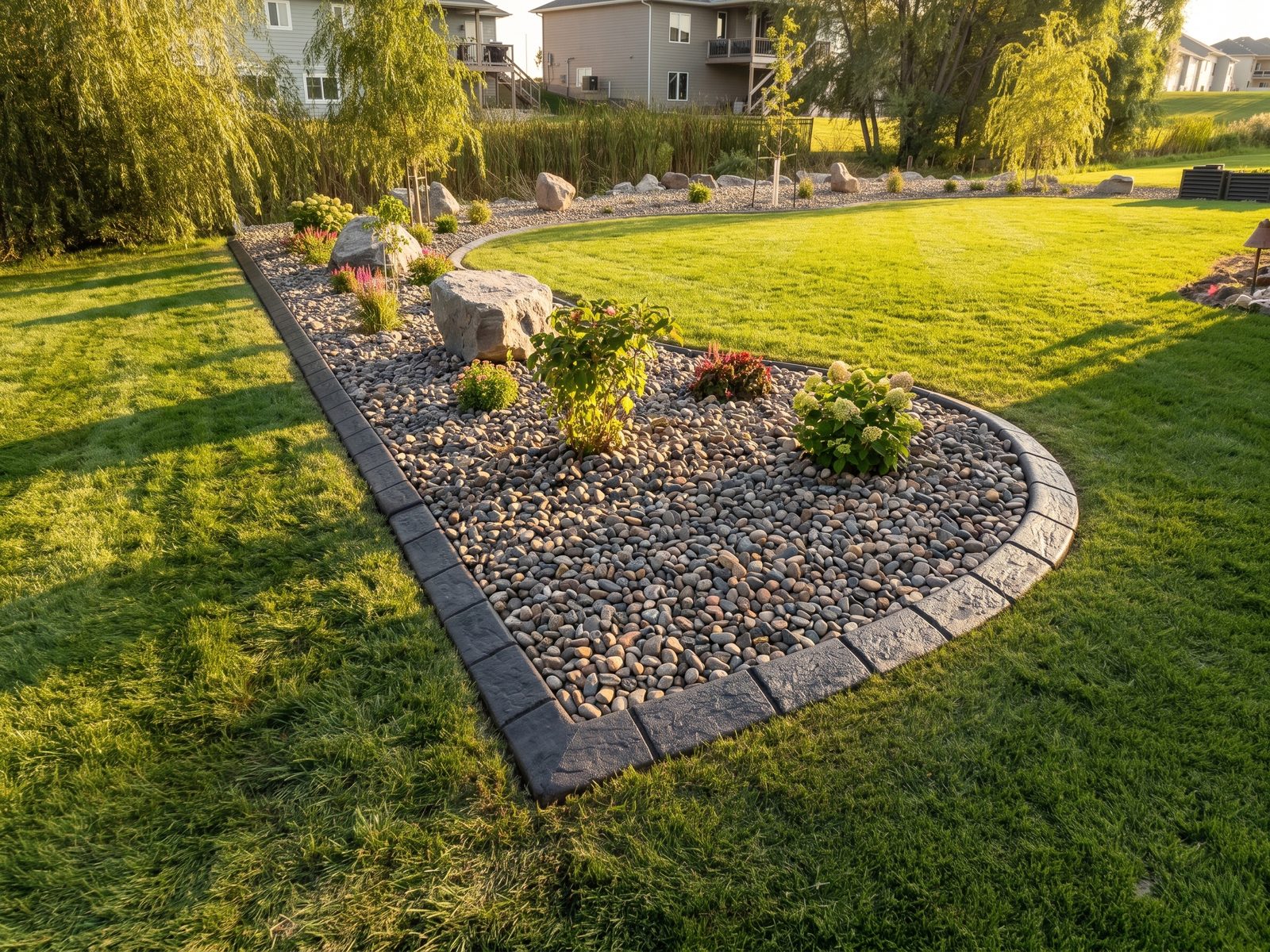 Decorative concrete curbing