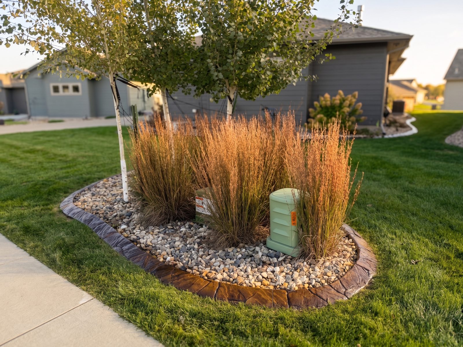 Decorative concrete curbing