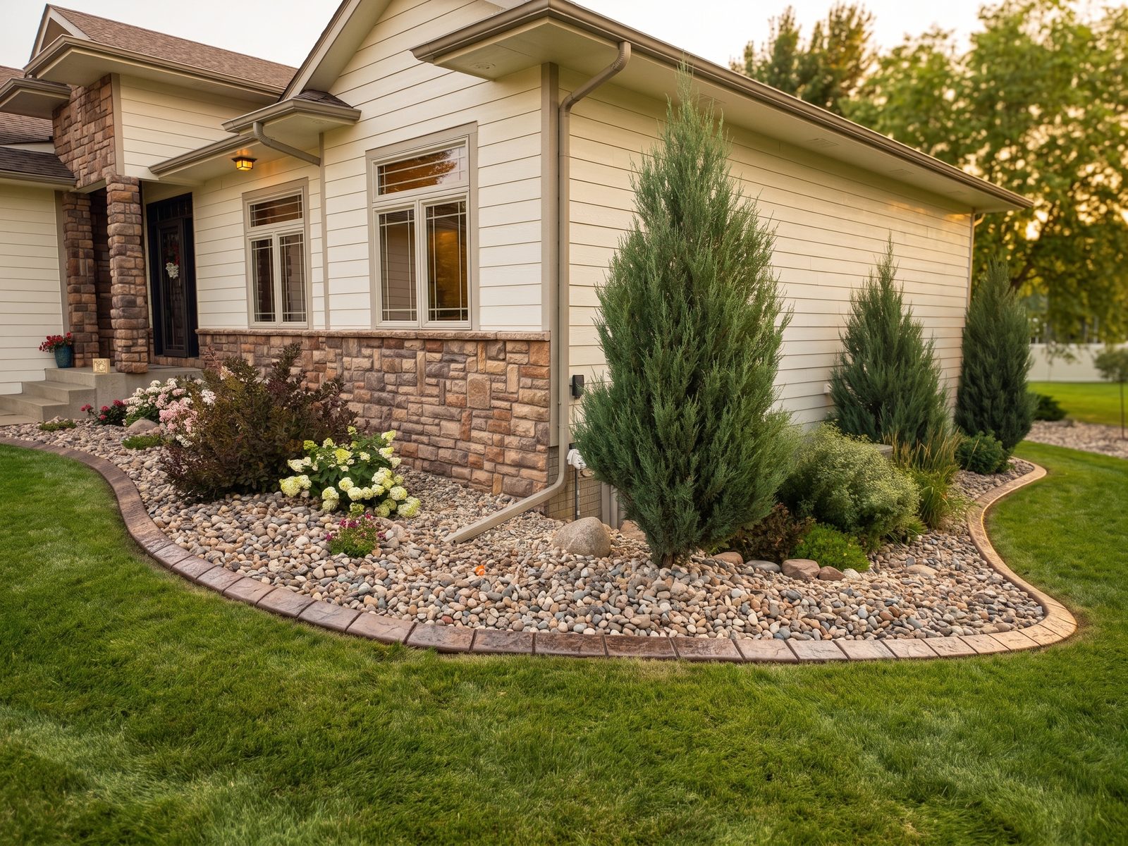 Decorative concrete curbing