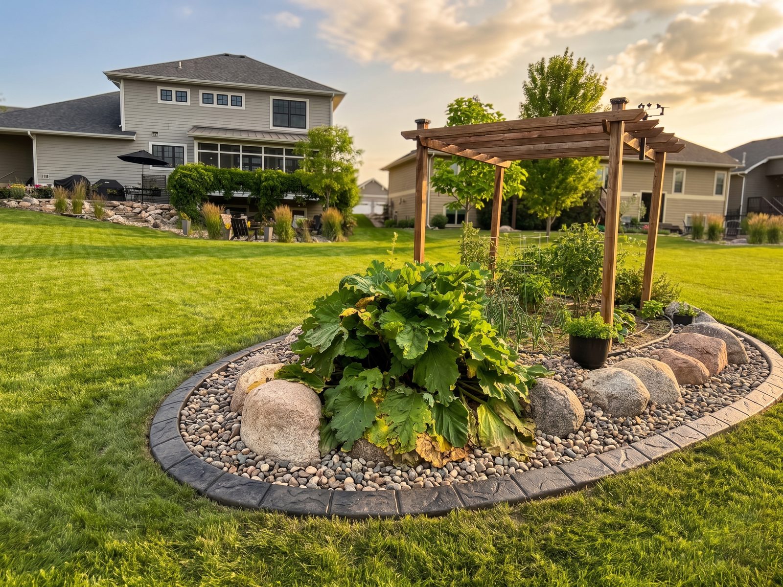 Decorative concrete curbing