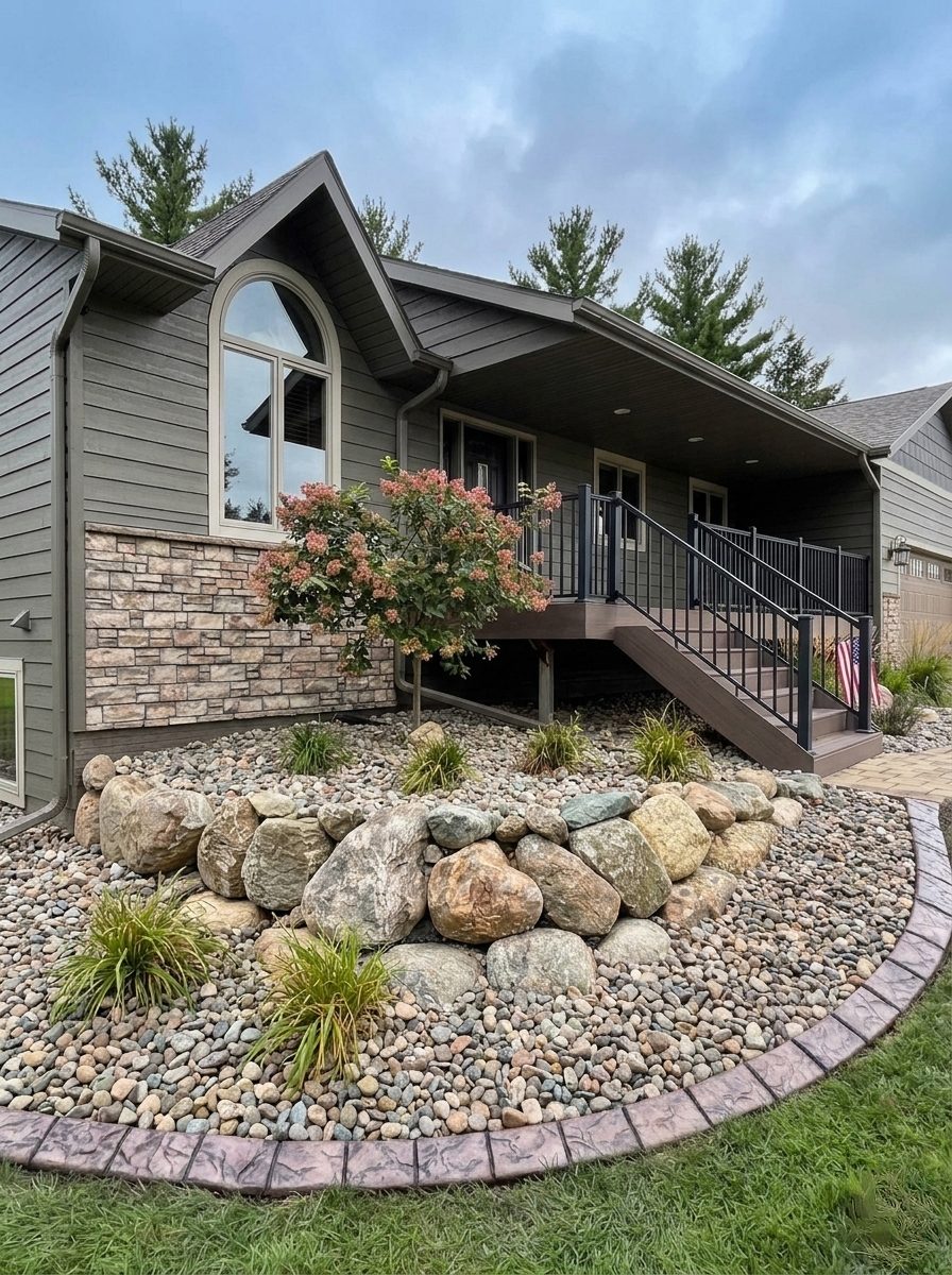 Decorative concrete curbing