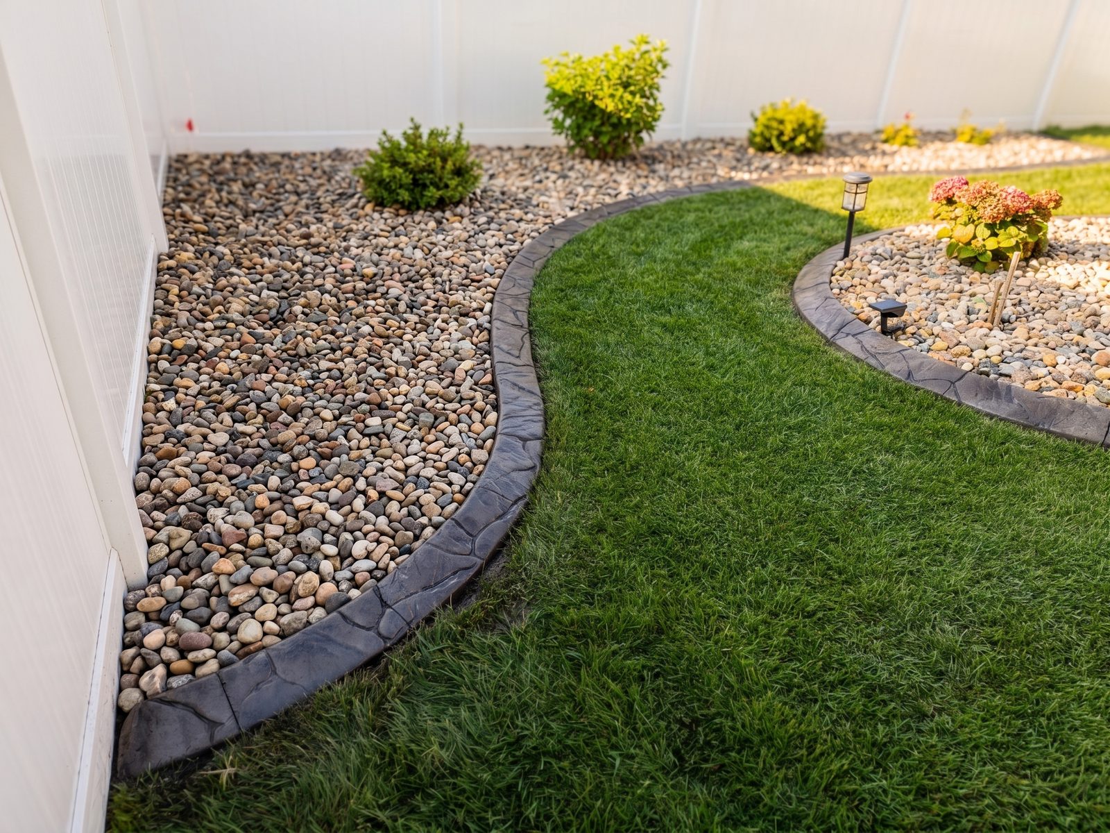 Decorative concrete curbing