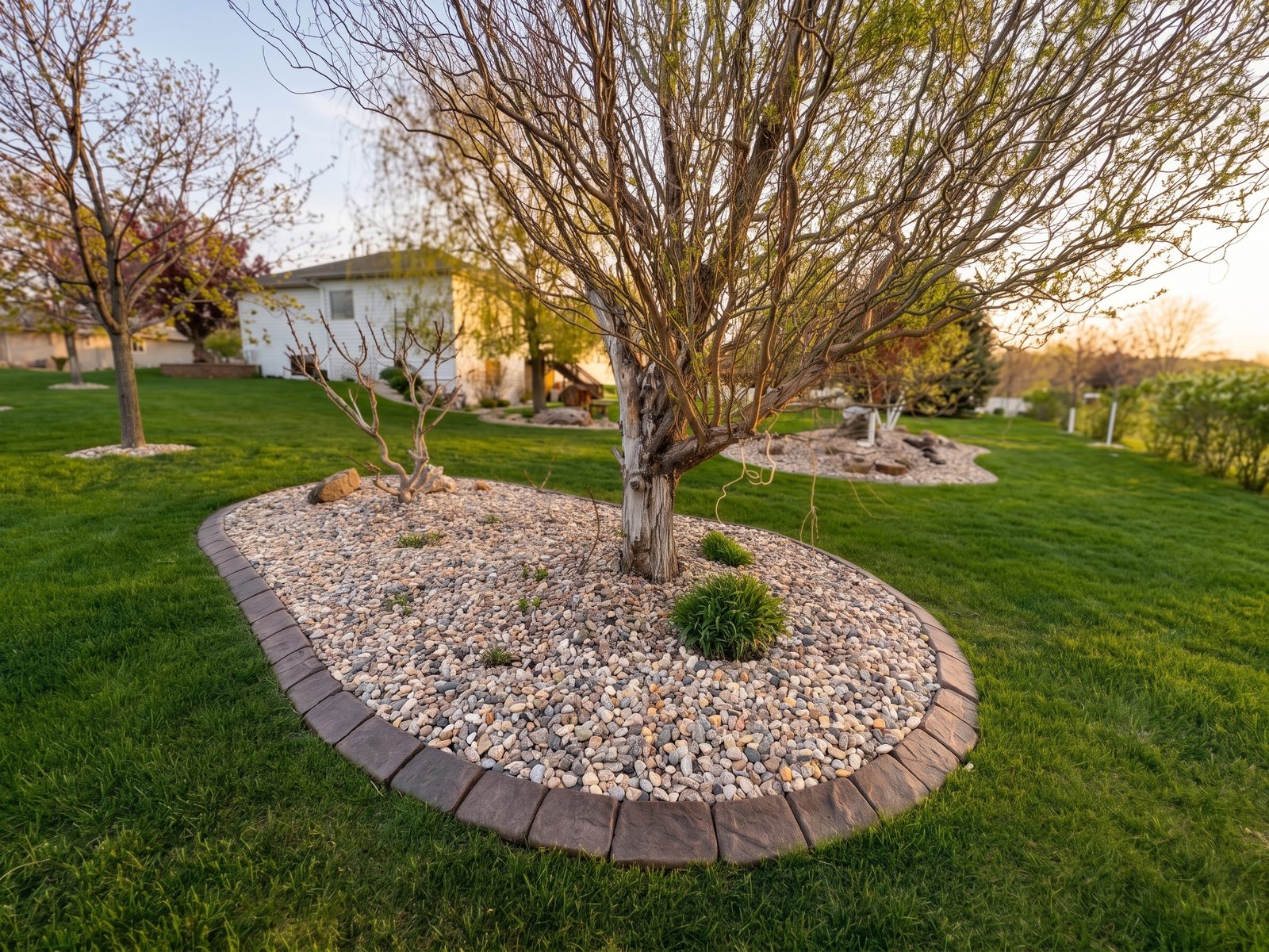 Decorative concrete curbing