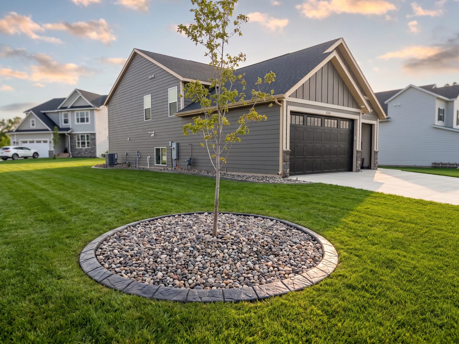 Decorative concrete curbing