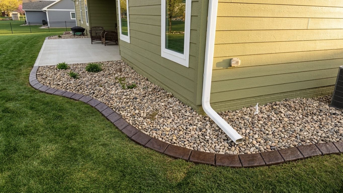 Decorative concrete curbing