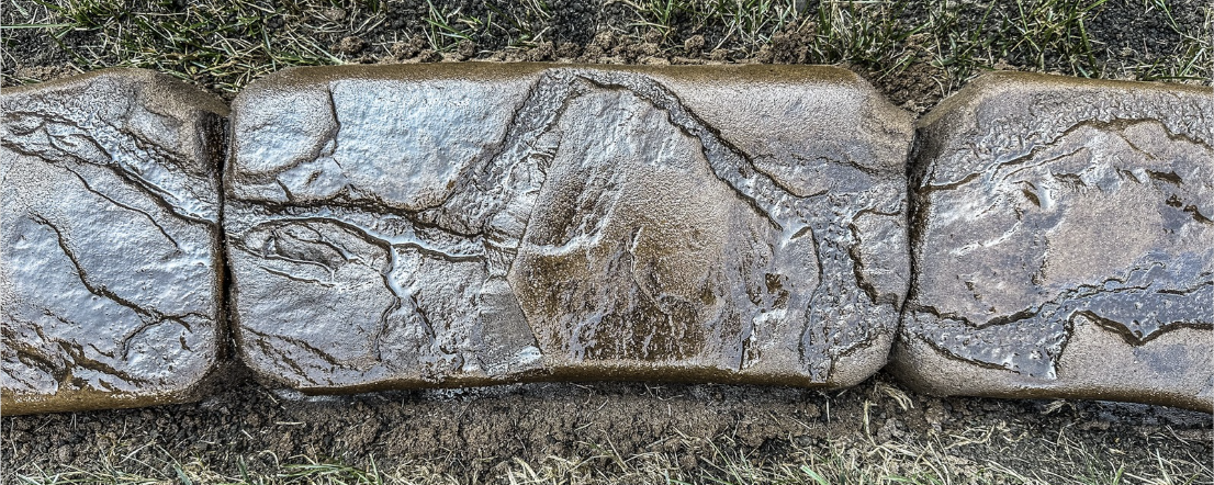 Carved Joints concrete curbing joint
