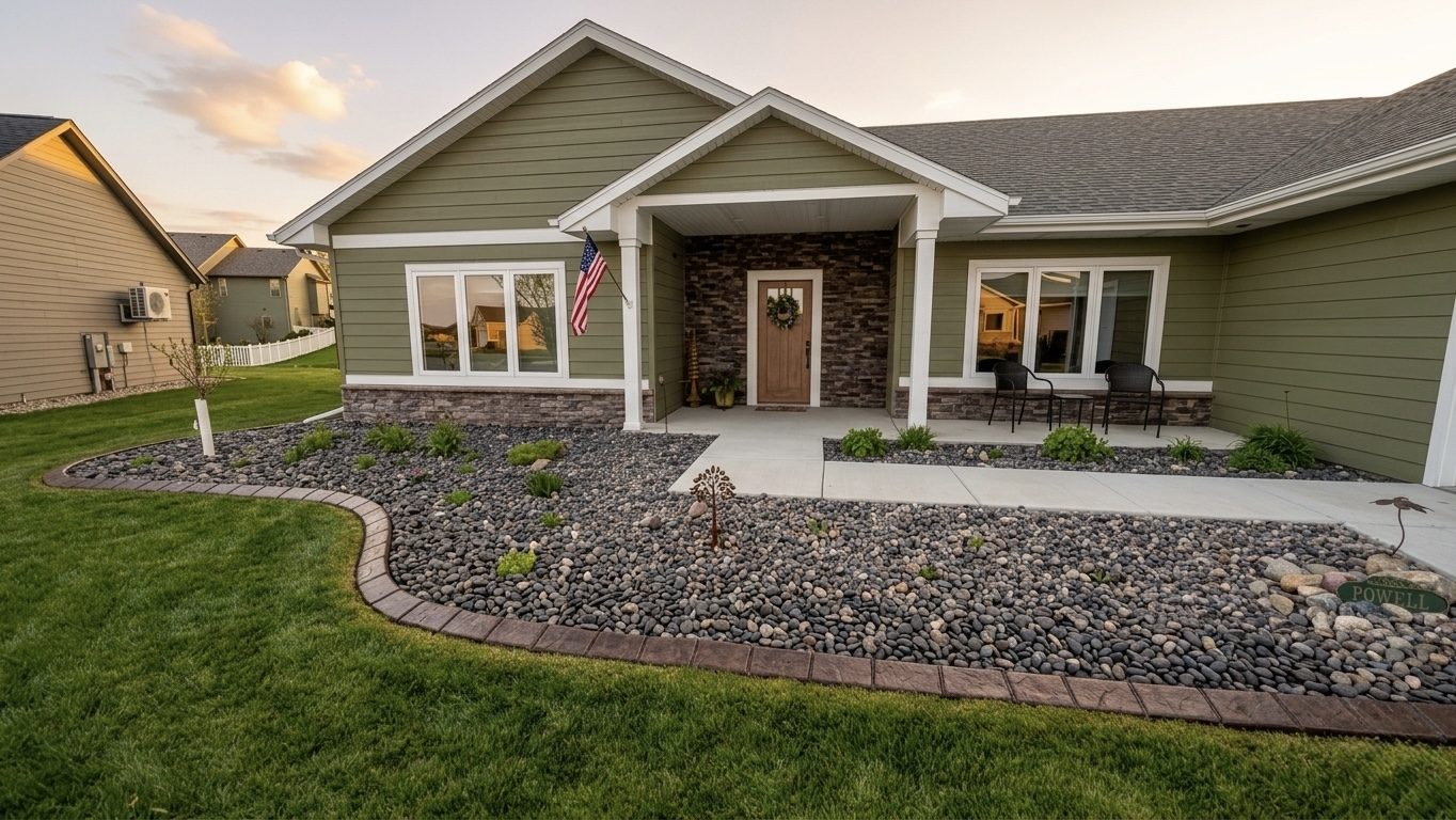 Decorative concrete curbing