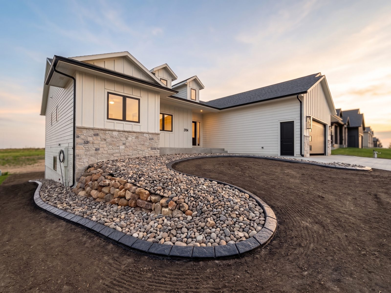 Decorative concrete curbing