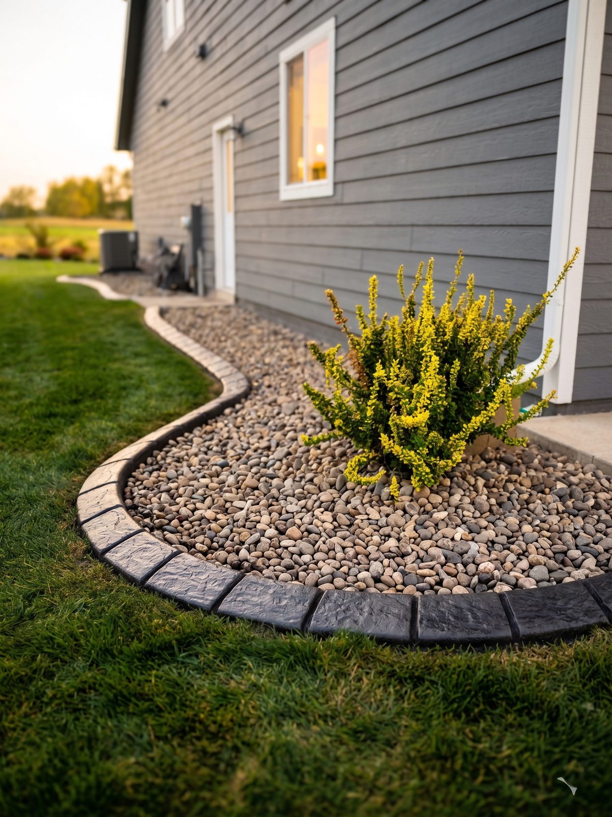 Decorative concrete curbing