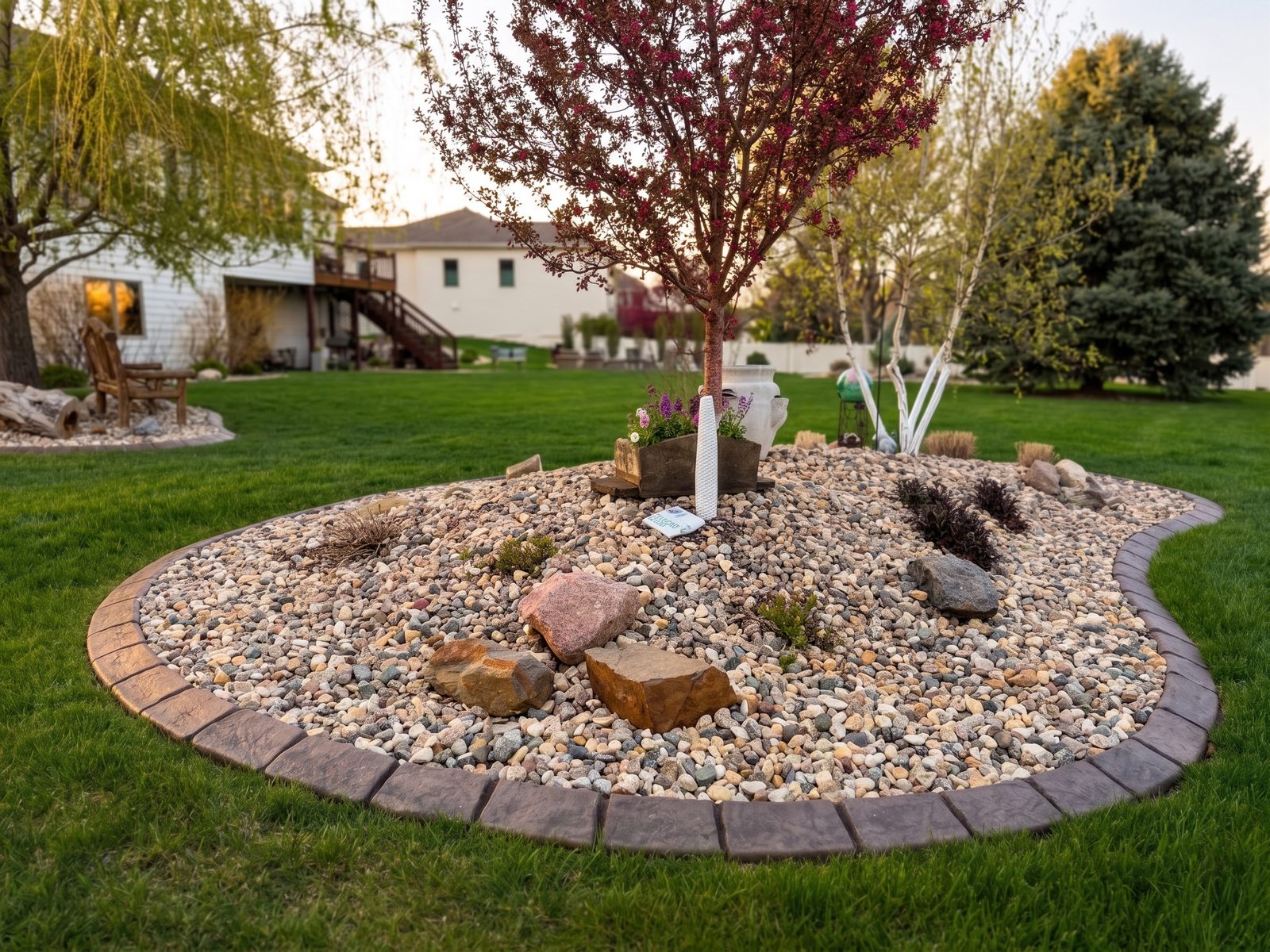 Decorative concrete curbing