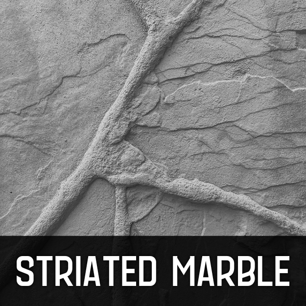 Striated Marble concrete curbing texture
