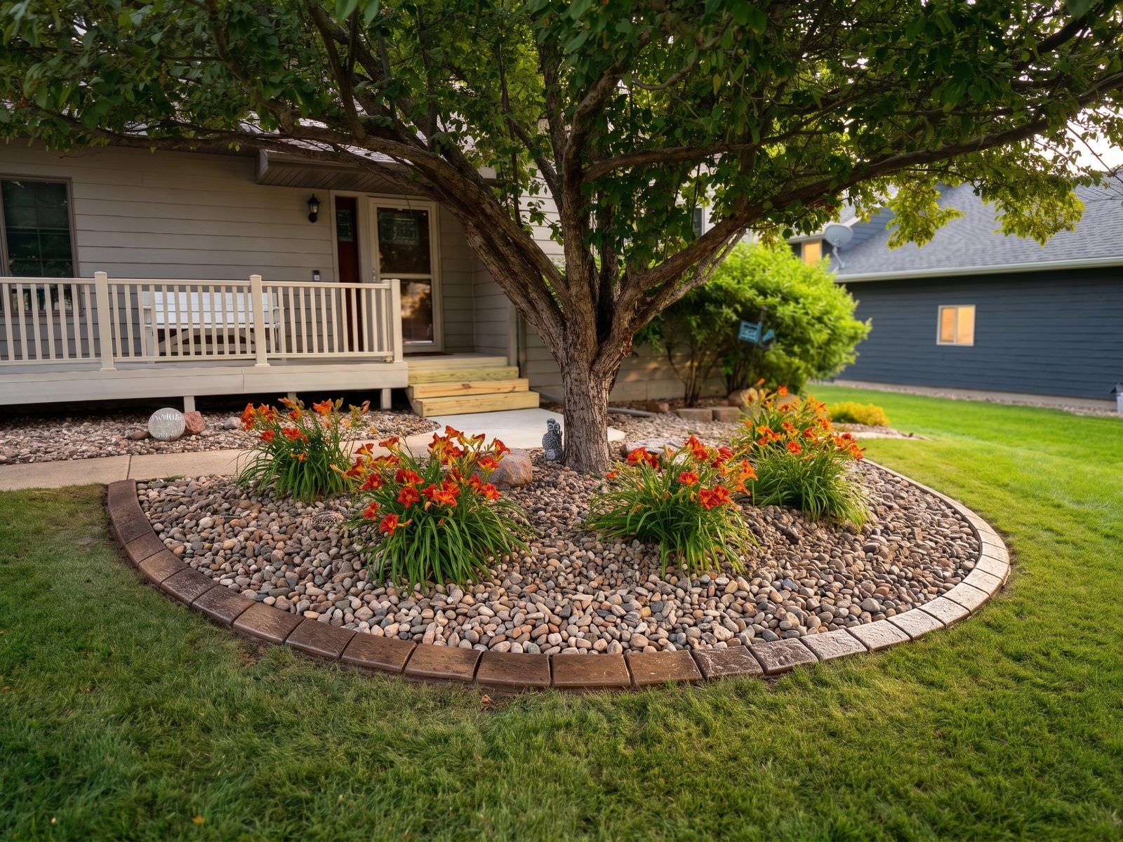 Decorative concrete curbing