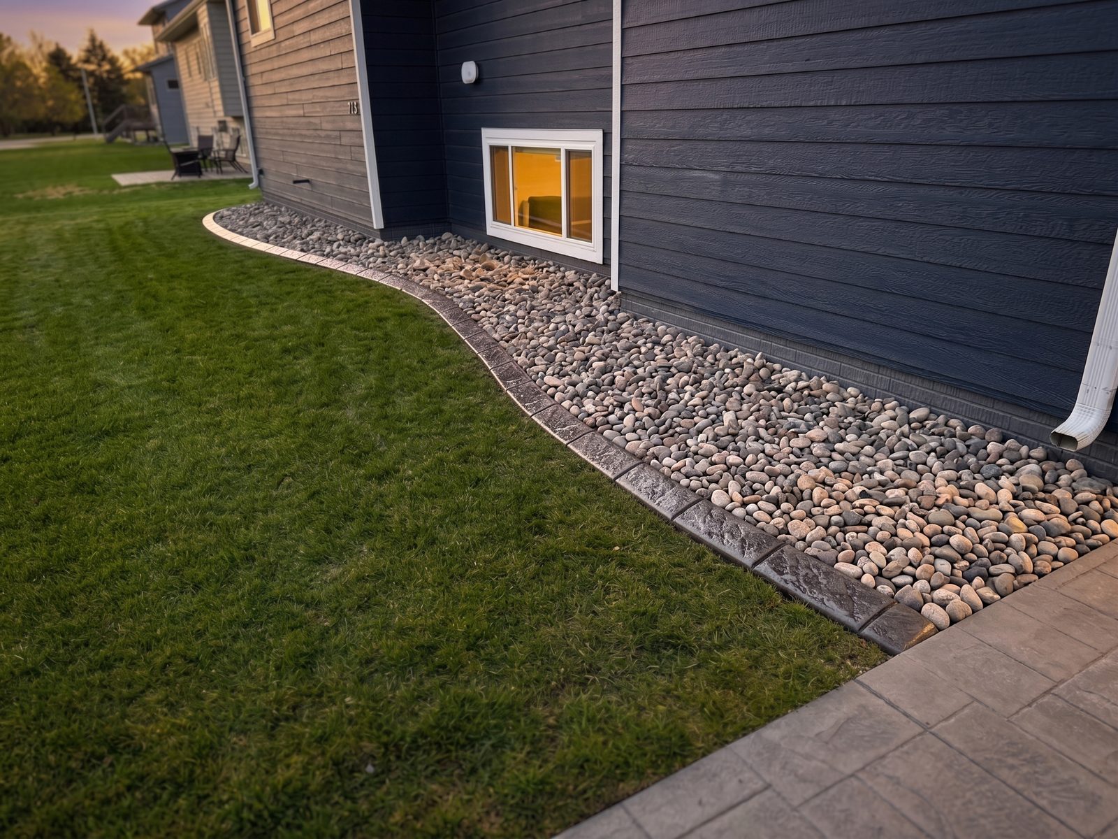 Decorative concrete curbing