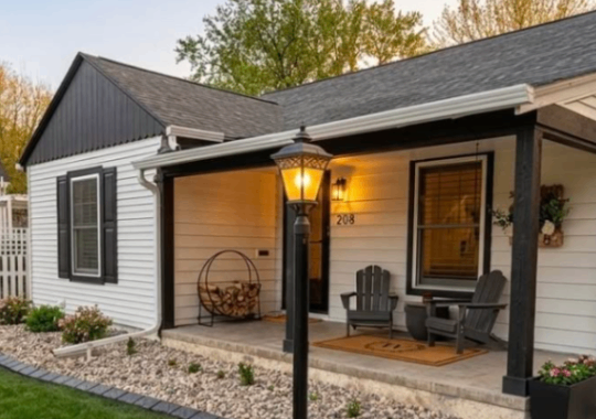 Thank you, Kate! Hardy stone in black with stone joints looks great with your home! concrete curbing project