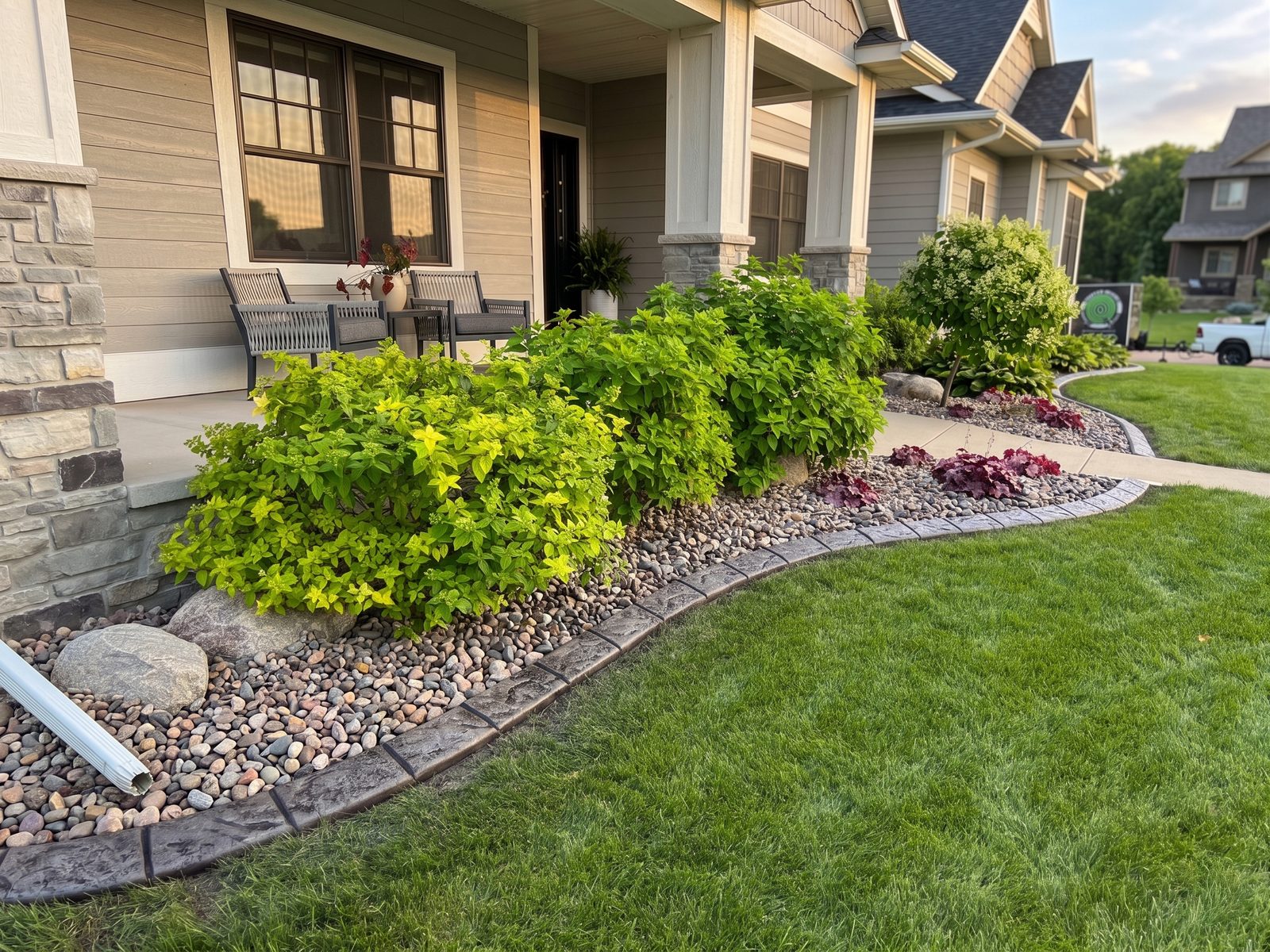 Decorative concrete curbing