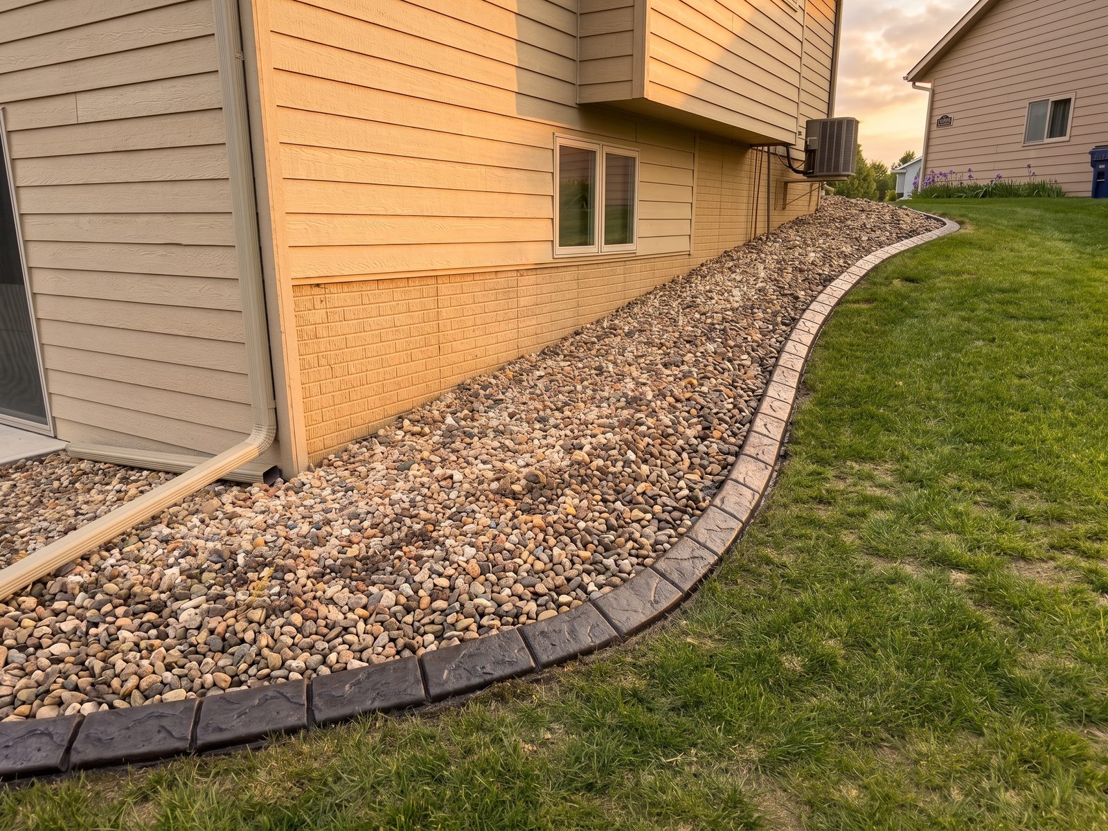 Decorative concrete curbing