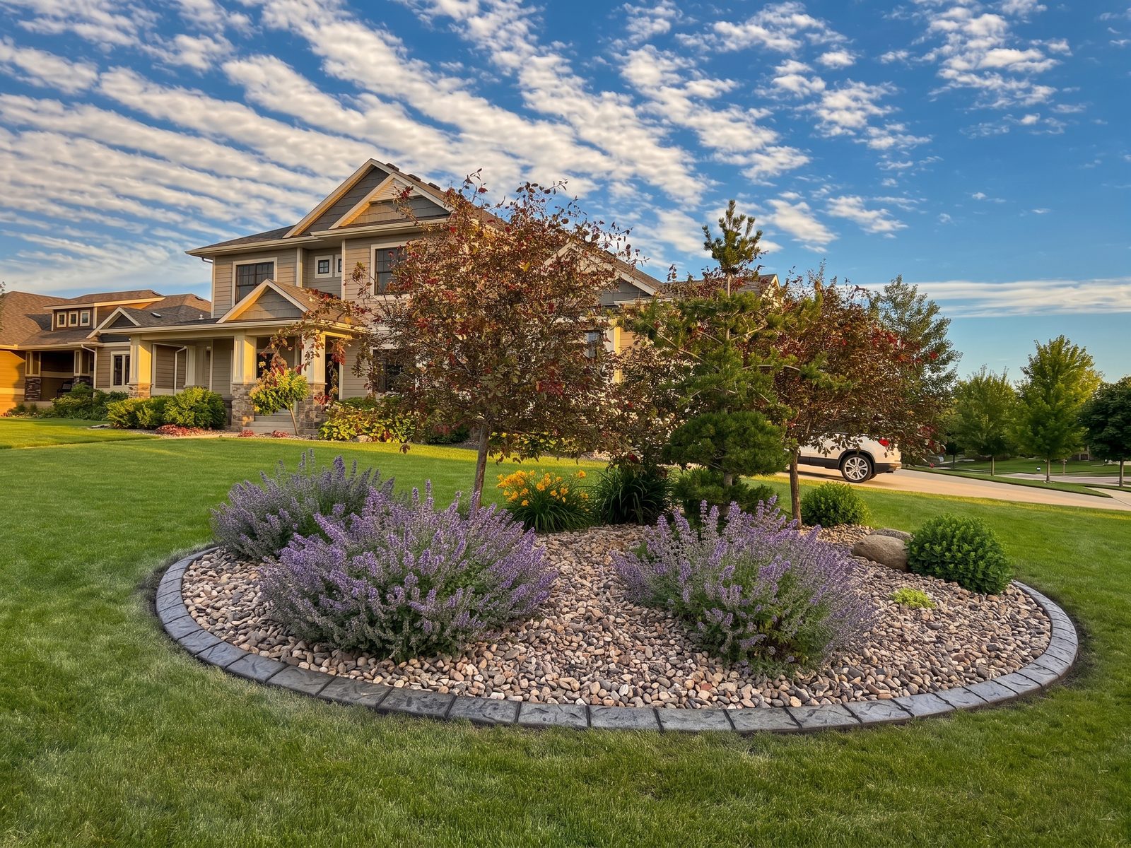 Decorative concrete curbing