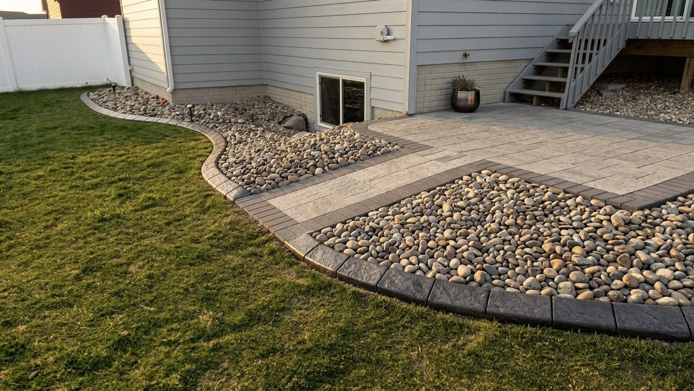Decorative concrete curbing