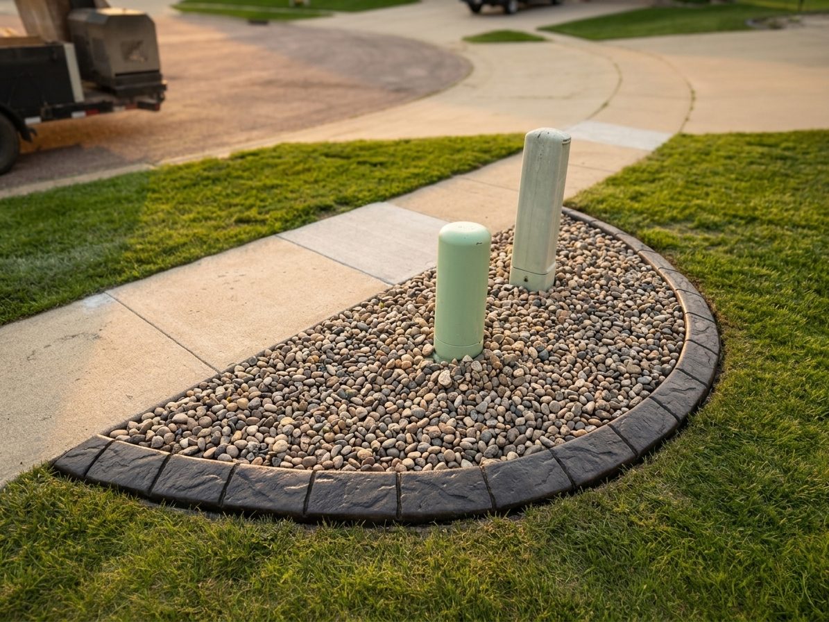 Decorative concrete curbing