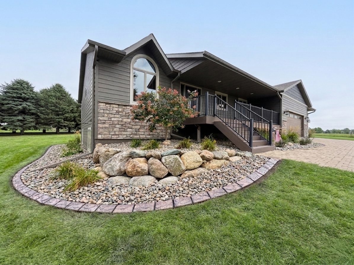 Decorative concrete curbing