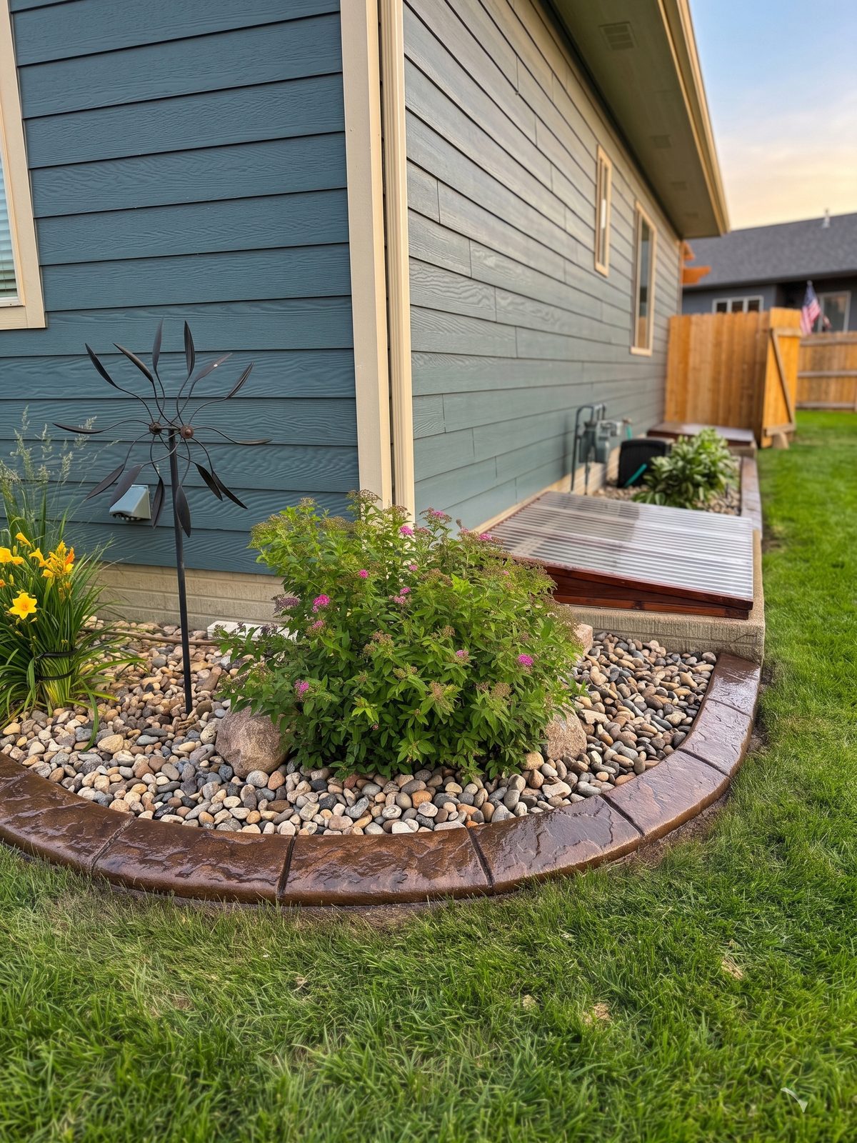 Decorative concrete curbing