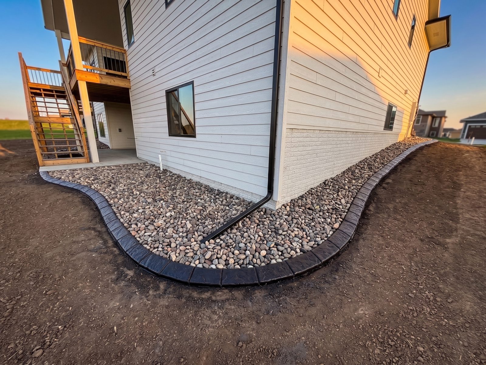 Decorative concrete curbing