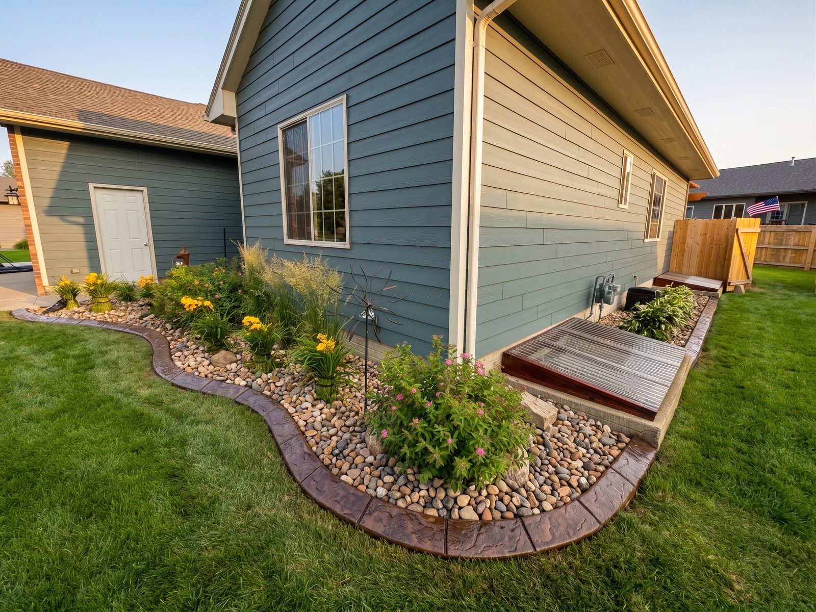 Decorative concrete curbing