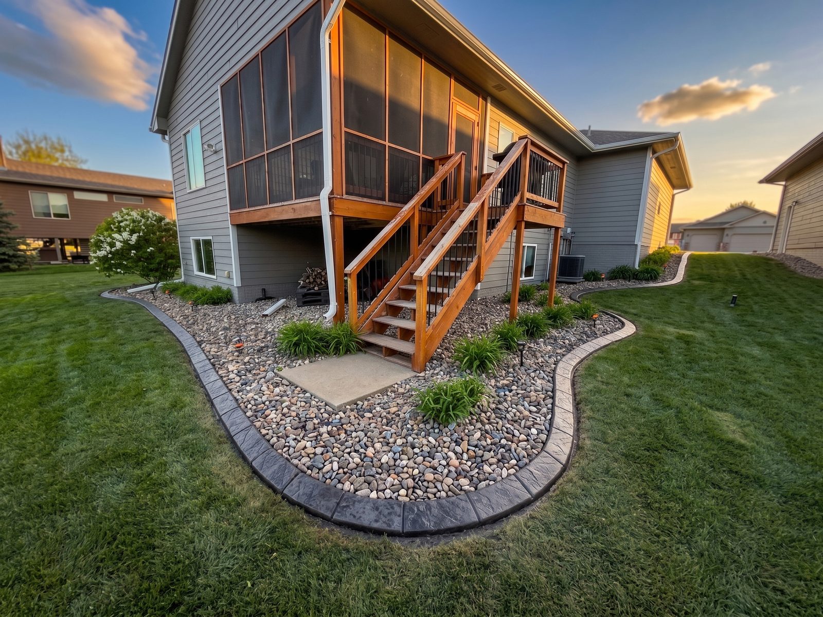 Decorative concrete curbing