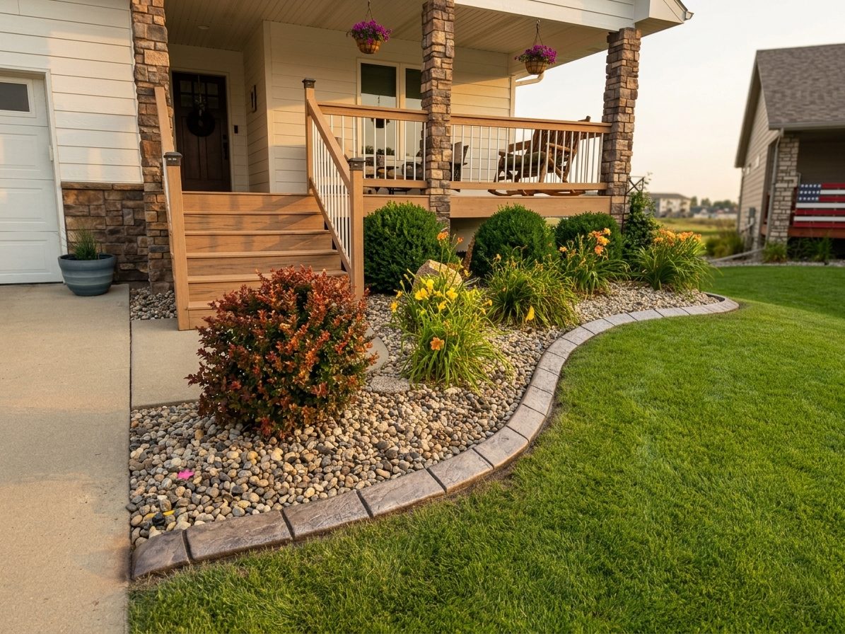 Decorative concrete curbing