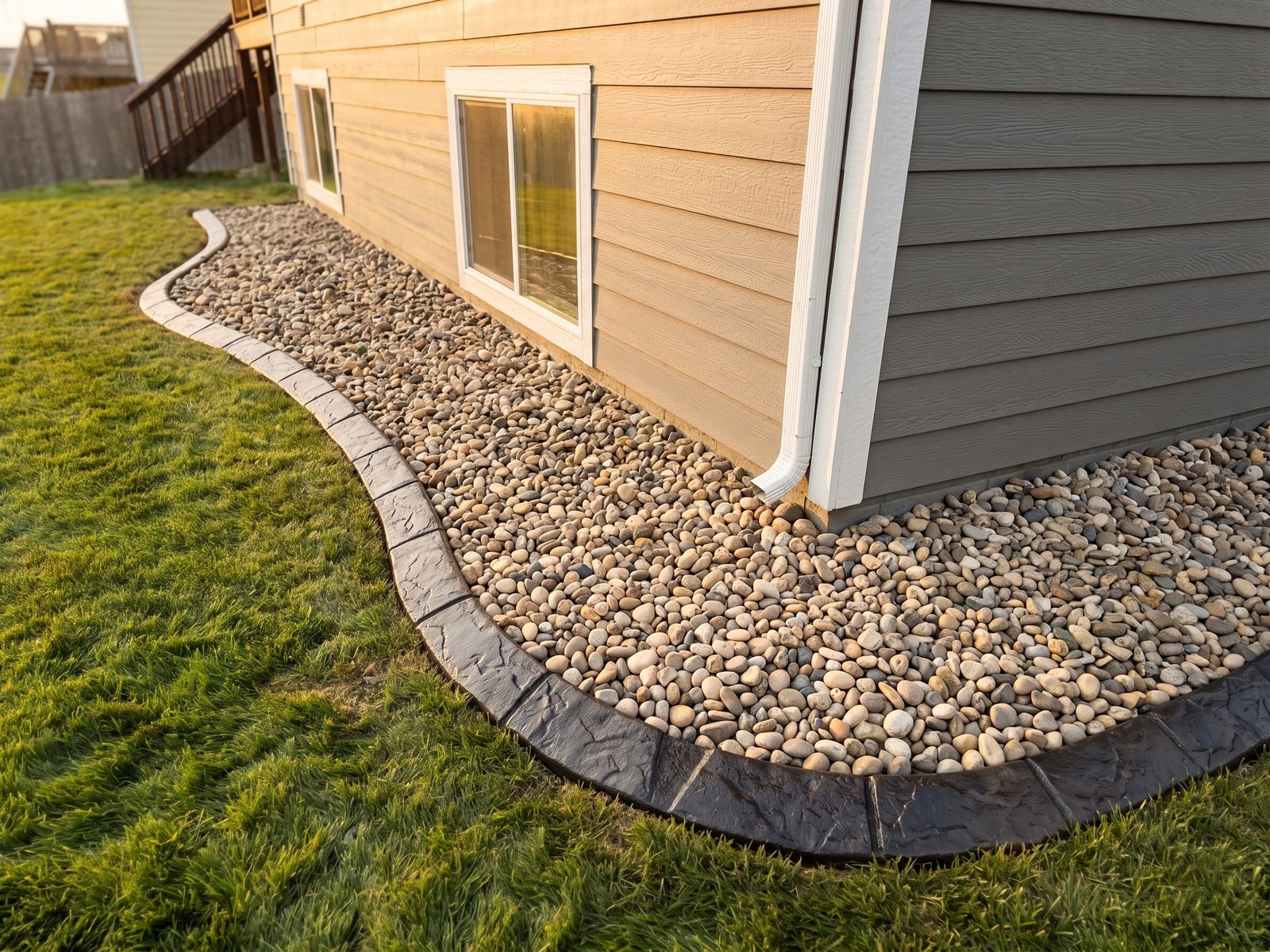 Decorative concrete curbing
