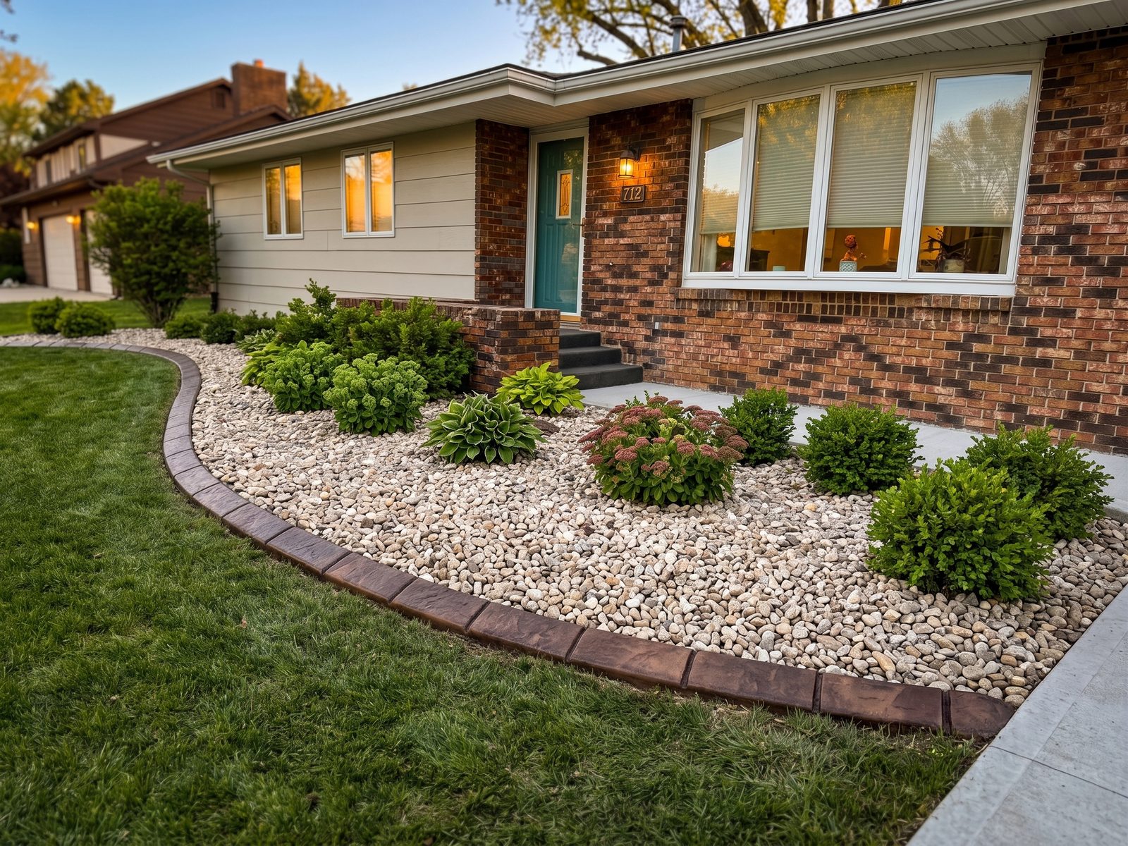 Decorative concrete curbing
