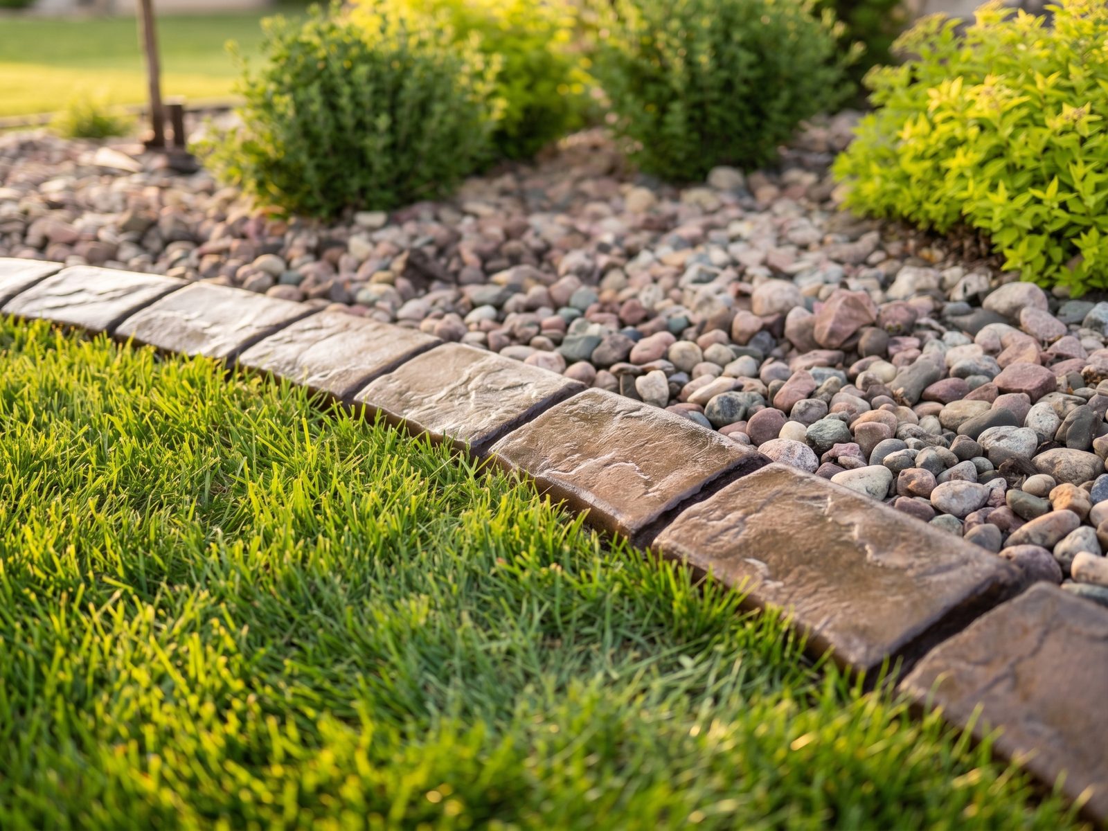 Decorative concrete curbing