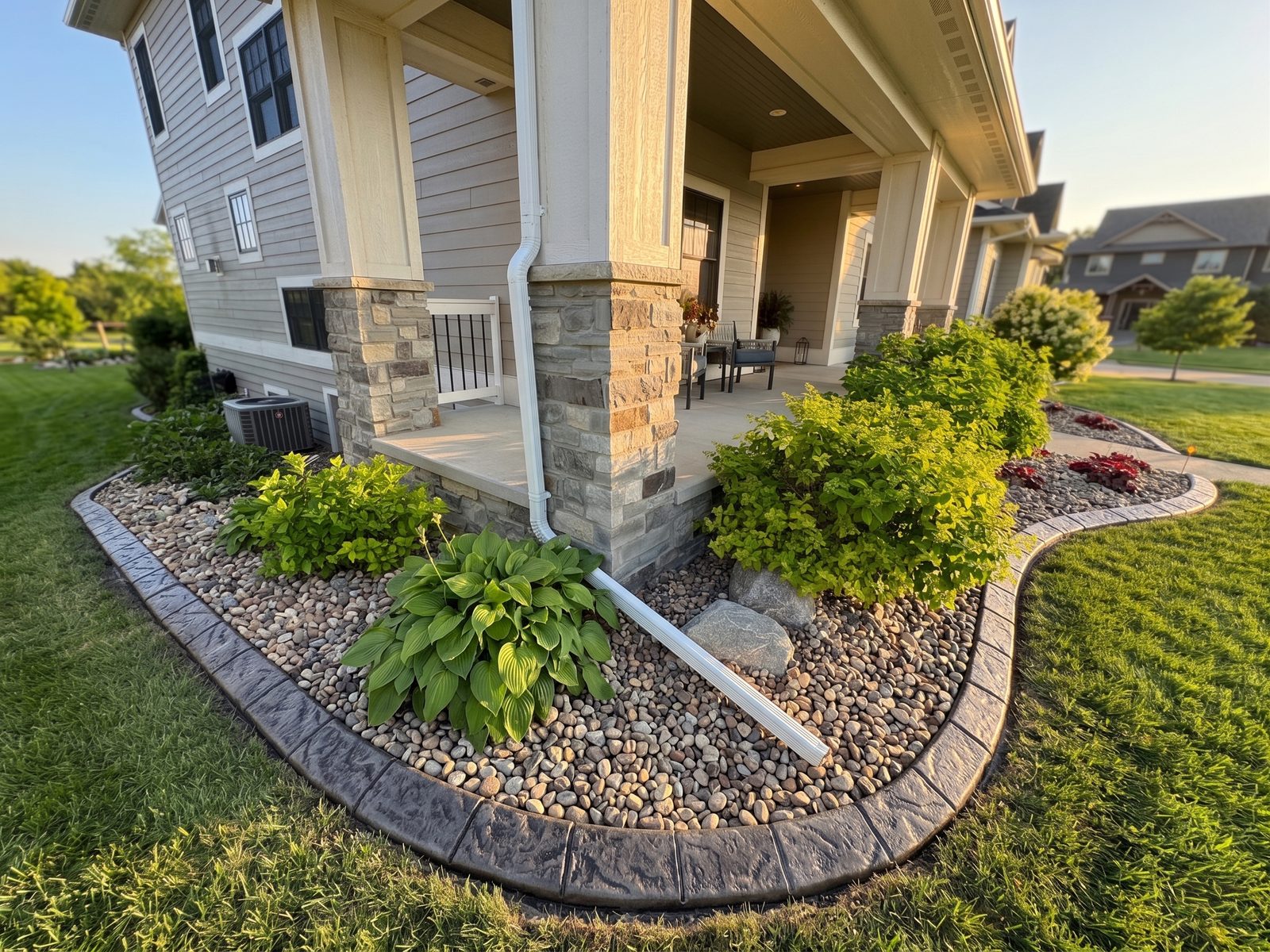 Decorative concrete curbing